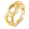 Chunky Three Hoop Chain Sterling Silver Adjustable Statement Ring buy online shopping cheap sale