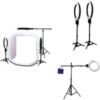 DigPro 120cm Lighting Studio Cube with 3 x 65W Photographic Studio Ring light Kit (5400K 90+ CRI Lamp Power 325W EQ) with Boom/Sta... buy online shopping cheap sale