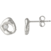 Dripping Molten Natural Textured Sterling Silver Authentic Earring buy online shopping cheap sale