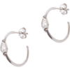 Drop Solitaire Earring Sterling Silver - White buy online shopping cheap sale