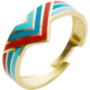 Enamel Four Color Sterling Silver Arrow Band Ring buy online shopping cheap sale