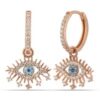 Evil Eye Earring Blue Eye Eyelash Pave Sterling Silver Earring buy online shopping cheap sale