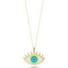 Evil Eye Eyelash Sterling Silver Gold Vermeil Necklace buy online shopping cheap sale