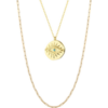 Eye Coin and Rectangular Chain Sterling Silver Evil Eye Necklace Set buy online shopping cheap sale