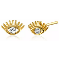 Eye Stud Earring Sterling Silver
