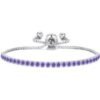 February Birthstone Friendship Bracelet with Amethyst Zircondia® Crystals buy online shopping cheap sale