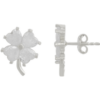 Four Leaf Clover Sterling Silver Stud Earrings buy online shopping cheap sale