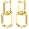 Gold Plated Paperclip Earrings buy online shopping cheap sale