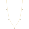 Gold Plated Sterling Silver Four Leaf Clover Necklace buy online shopping cheap sale