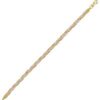Gold Rose Gold and Silver Spiral Sterling Silver Flat Bracelet buy online shopping cheap sale