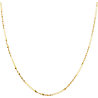 Half Twisted Sterling Silver Chain Necklace Singapore Chain