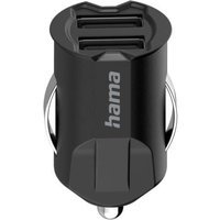 Hama 5V/10.5W Dual USB-A Car Adapter, 2 x USB-A Ports