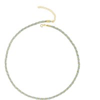Handmade Rope Braided Sterling Silver Beaded Chain Necklace