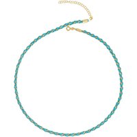 Handmade Rope Braided Sterling Silver Beaded Chain Necklace