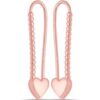 Heart Beaded Safety Pin Sterling Silver Earring buy online shopping cheap sale