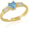Heart Jewelled CZ Sterling Silver Ring buy online shopping cheap sale