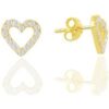 Heart Sterling Silver Stud Earrings buy online shopping cheap sale