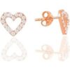 Heart Sterling Silver Stud Earrings buy online shopping cheap sale