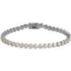 Heart Tennis Bracelet Sterling Silver buy online shopping cheap sale