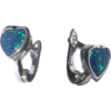 High Quality Japanese Opal Sterling Silver Heart Earrings buy online shopping cheap sale