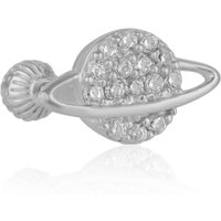 Jewelled Saturn Piercing in Sterling Silver
