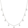 Jewelled Triangle Sterling Silver Station Necklace buy online shopping cheap sale