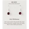 July Birthstone Drop Earrings Created with Ruby Zircondia® Crystals buy online shopping cheap sale