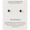 June (Alexandrite) Birthstone Earrings Created with Zircondia® Crystals buy online shopping cheap sale