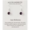 June Birthstone Drop Earrings Created with Alexandrite Zircondia® Crystals buy online shopping cheap sale