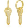 Key Gold Color Hoop Sterling Silver Earring buy online shopping cheap sale