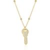 Key Pendant Necklace With Beaded Chain Sterling Silver buy online shopping cheap sale