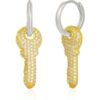 Key Silver Hoop Sterling Silver Earring buy online shopping cheap sale