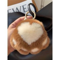 Kitten’s paws plush bag pendant