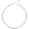 Knot Chain Choker Necklace in Sterling Silver buy online shopping cheap sale