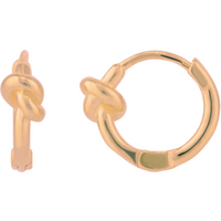 Knot Hoop Sterling Silver Earring