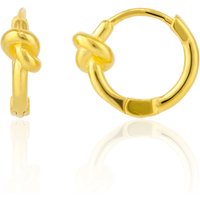 Knot Hoop Sterling Silver Earring