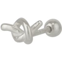 Knot Sterling Silver Piercing Earring