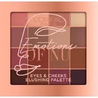 L’Oreal Emotions Nude Eyes & Cheeks Blushing Palette -001