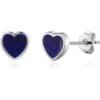 Lapis Heart Stud Earrings buy online shopping cheap sale