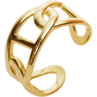 Large Chain Ring Sterling Silver