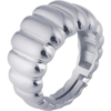 Large Multi Dished Adjustable Puffy Sterling Silver Croissant Ring buy online shopping cheap sale