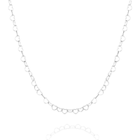 Love Heart Sterling Silver Chain Necklace