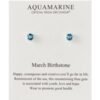 March (Aquamarine) Birthstone Earrings Created with Zircondia® Crystals buy online shopping cheap sale