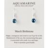 March Birthstone Drop Earrings Created with Aquamarine Zircondia® Crystals buy online shopping cheap sale