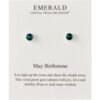 May (Emerald) Birthstone Earrings Created with Zircondia® Crystals buy online shopping cheap sale