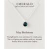 May (Emerald) Birthstone Necklace Created with Zircondia® Crystals buy online shopping cheap sale