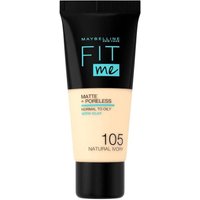 Maybelline Fit Me Matte + Poreless Foundation – 105 Natural Ivory