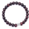 Men's Red Jasper Gemstone Stretch Bracelet buy online shopping cheap sale
