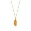 Molten Coral and Amber Sterling Silver Gold Plated Pendant Necklace buy online shopping cheap sale
