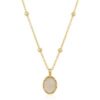 Moonstone Sterling Silver Pendant Necklace With Beaded Chain buy online shopping cheap sale